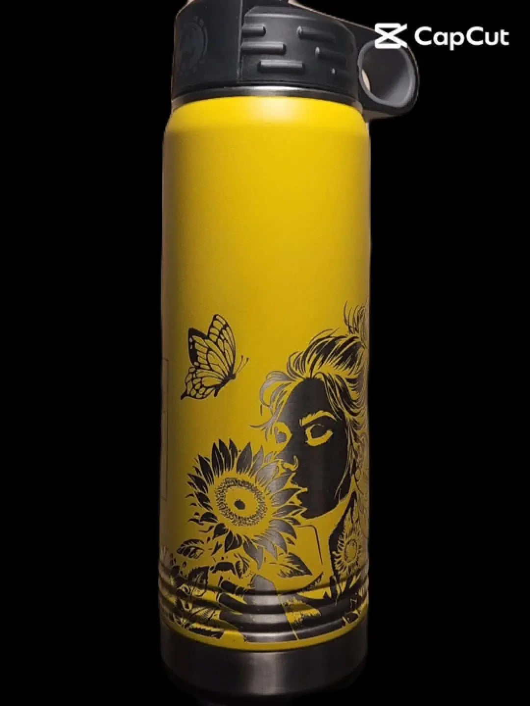 Daily Affirmation Bottle 1 - 20 Ounce Laser Etched Stainless Bottle w/ straw JDS Industries