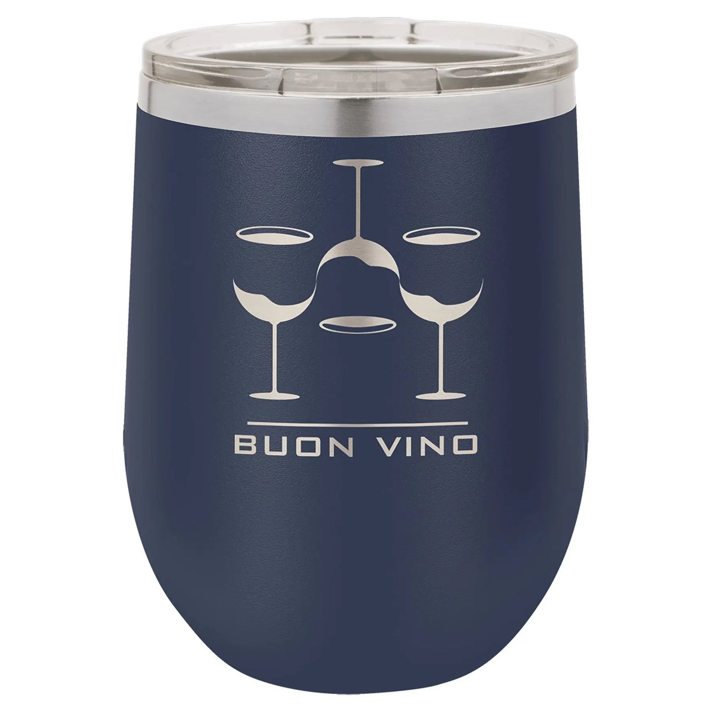12 oz. Wine Tumbler - Stemless with Lid - Vacuum Insulated - Customized - Smalltown Connetchin