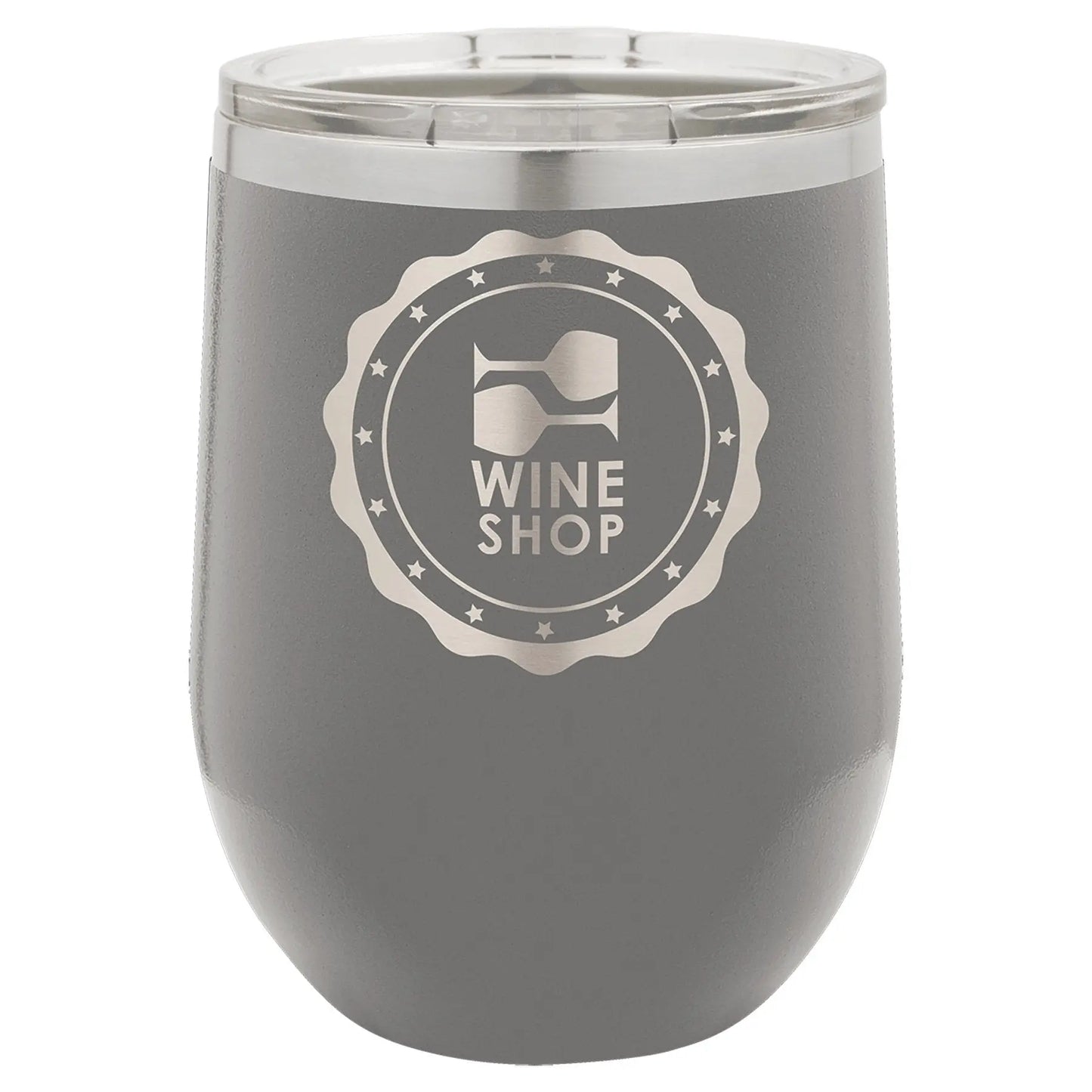 12 oz. Wine Tumbler - Stemless with Lid - Vacuum Insulated - Customized - Smalltown Connetchin