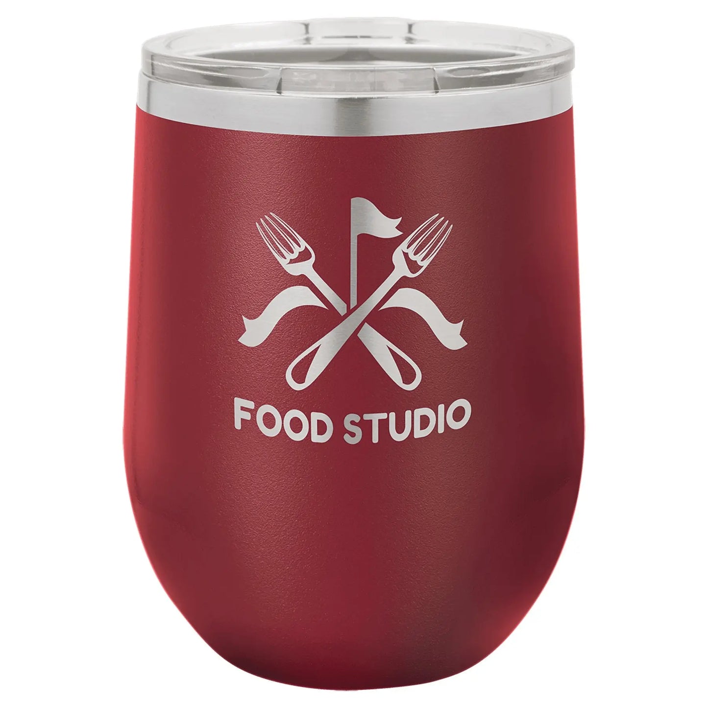 12 oz. Wine Tumbler - Stemless with Lid - Vacuum Insulated - Customized - Smalltown Connetchin
