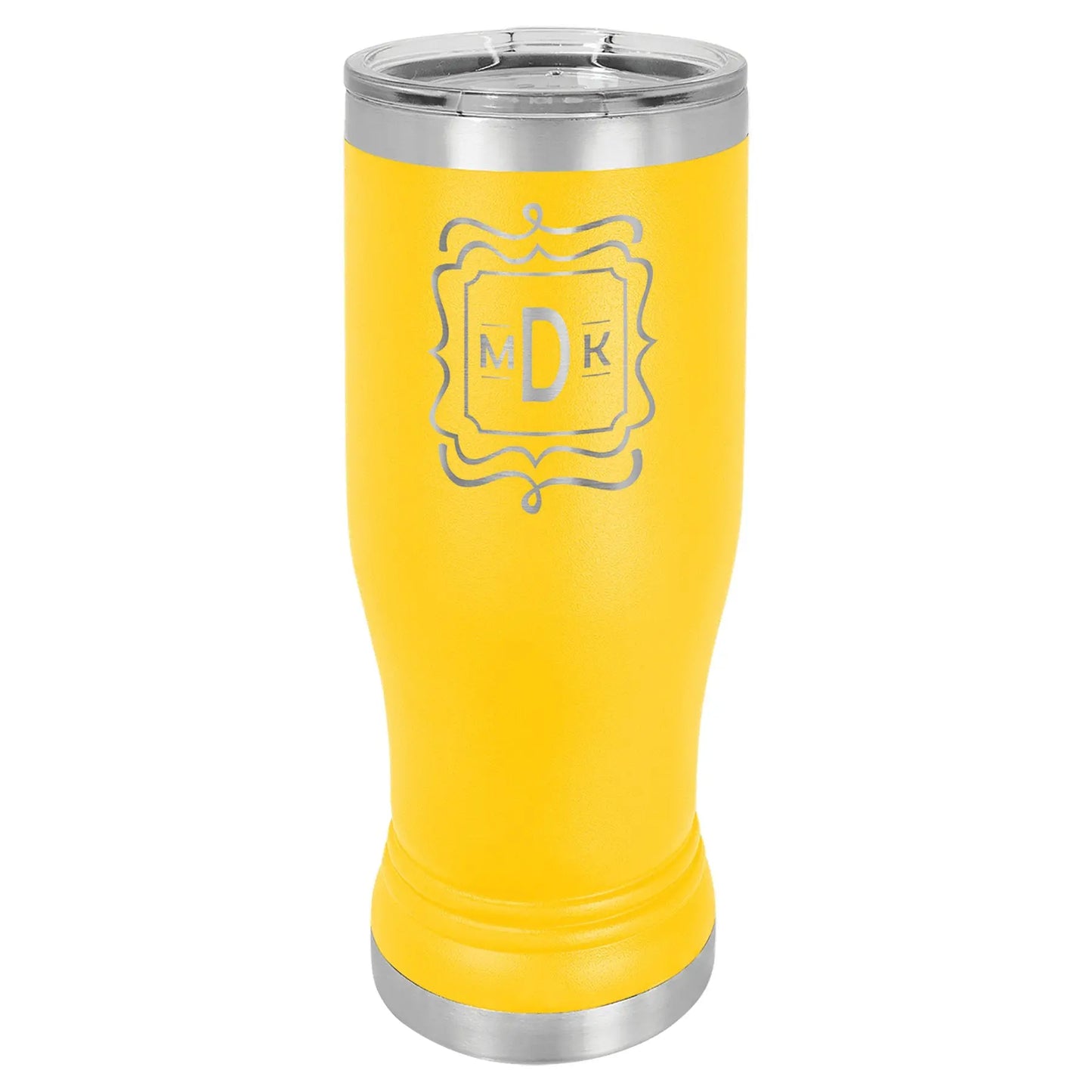 14 oz. Pilsner Tumbler with Clear Lid - Custom - Smalltown Connetchin
