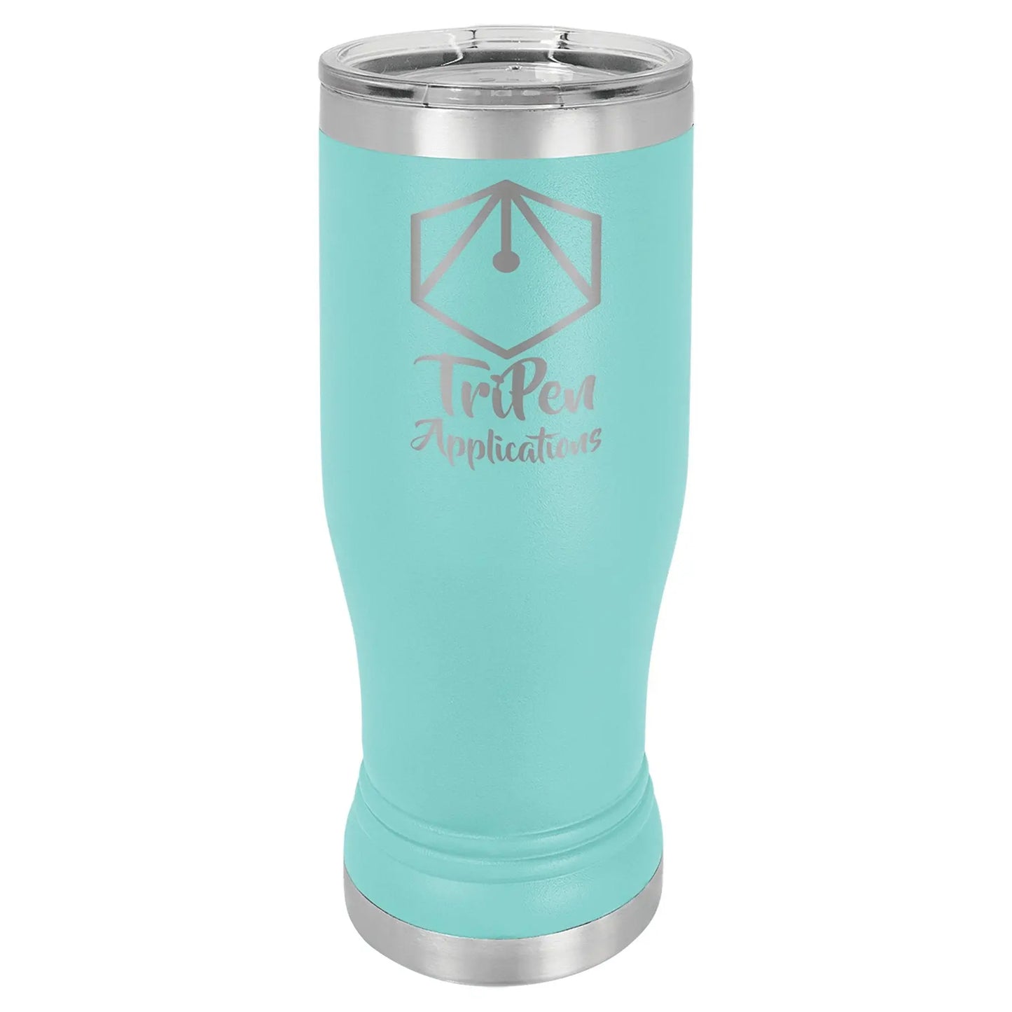 14 oz. Pilsner Tumbler with Clear Lid - Custom - Smalltown Connetchin
