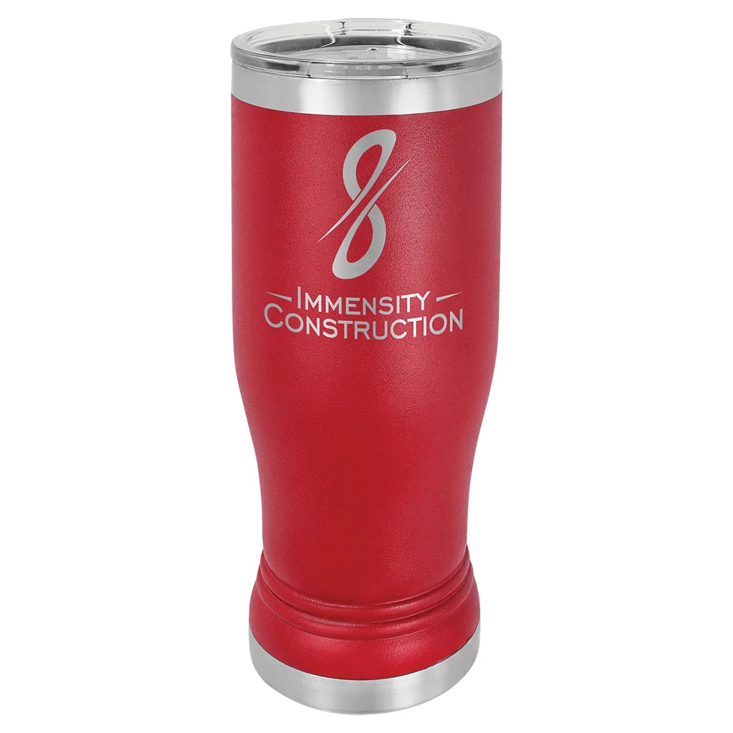 14 oz. Pilsner Tumbler with Clear Lid - Custom - Smalltown Connetchin