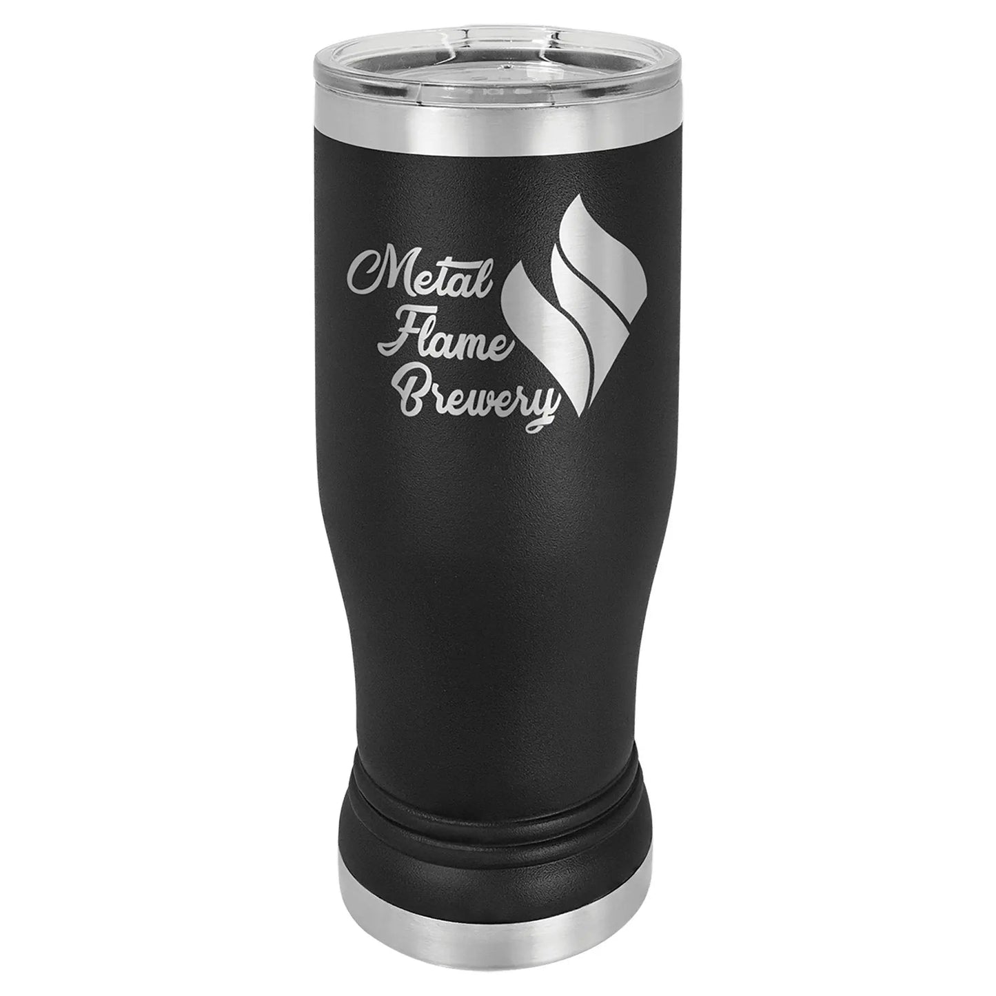 14 oz. Pilsner Tumbler with Clear Lid - Custom - Smalltown Connetchin