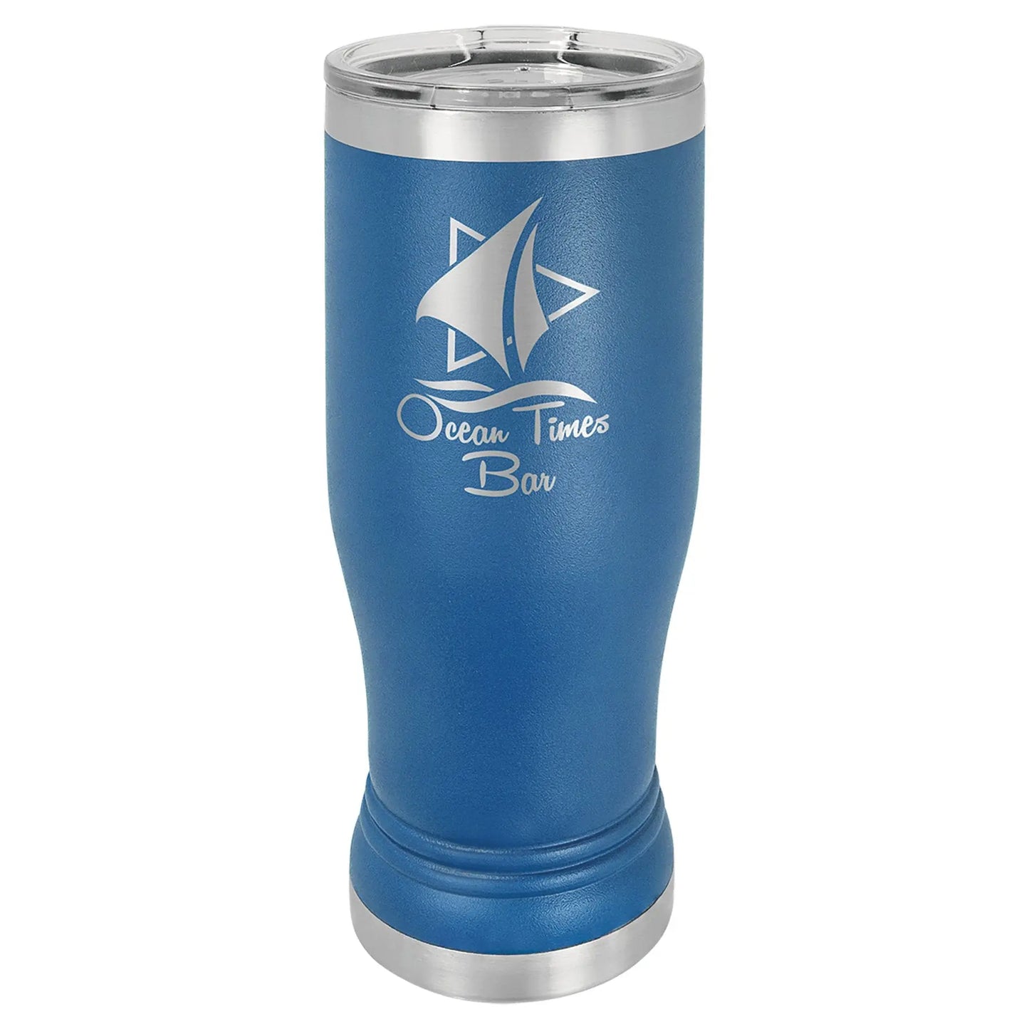 14 oz. Pilsner Tumbler with Clear Lid - Custom - Smalltown Connetchin