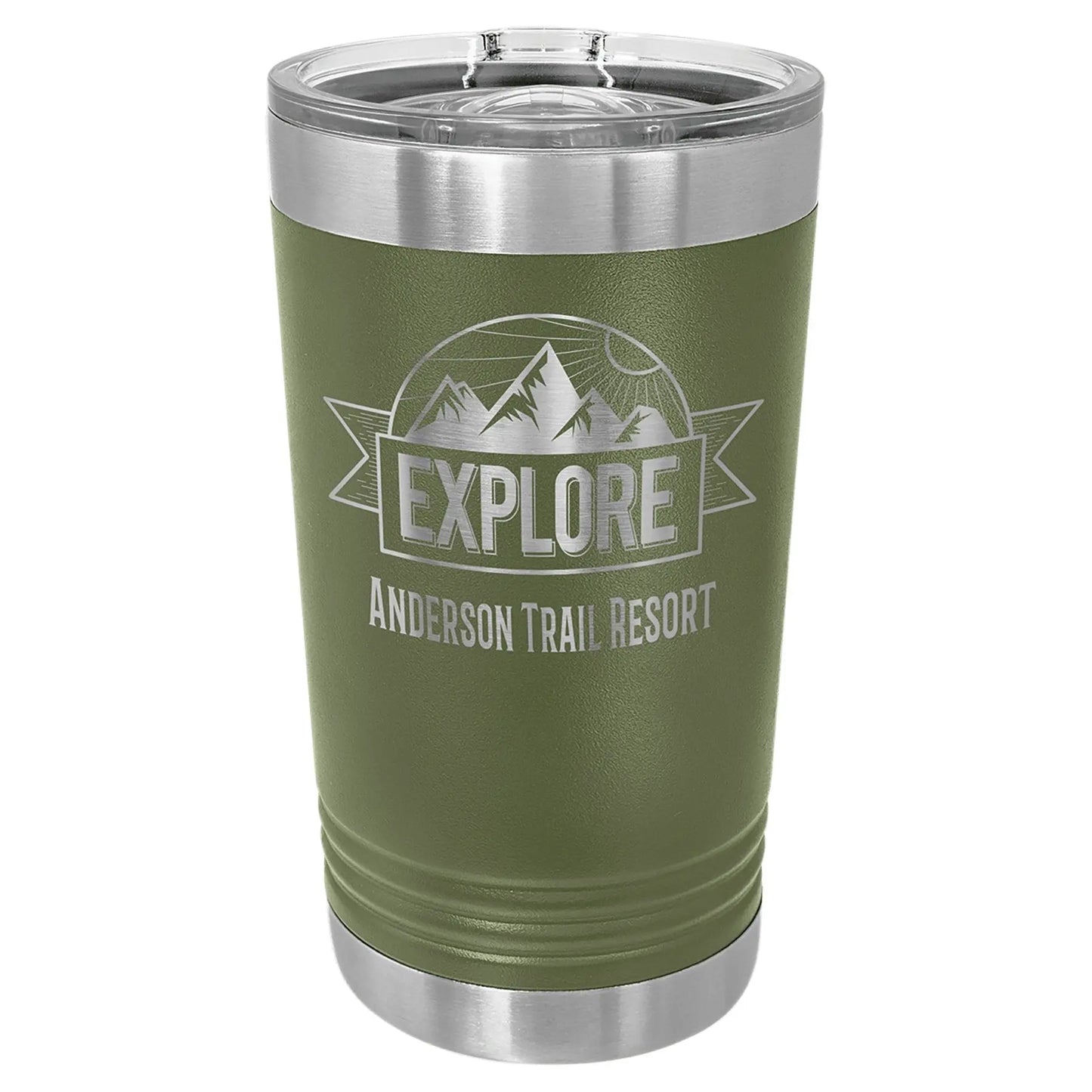 16 oz. Tumbler (Pint) with Slider Lid - Customized - Smalltown Connetchin
