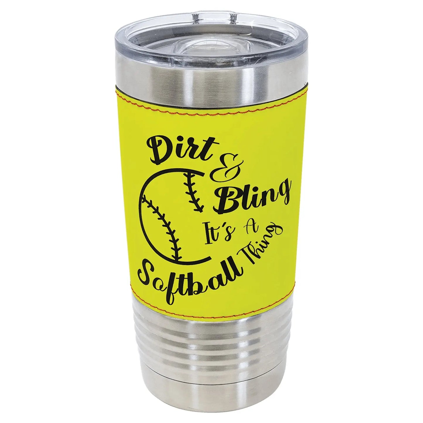 20 oz. Sports Softball Tumbler with Slider Lid - Custom - Smalltown Connetchin