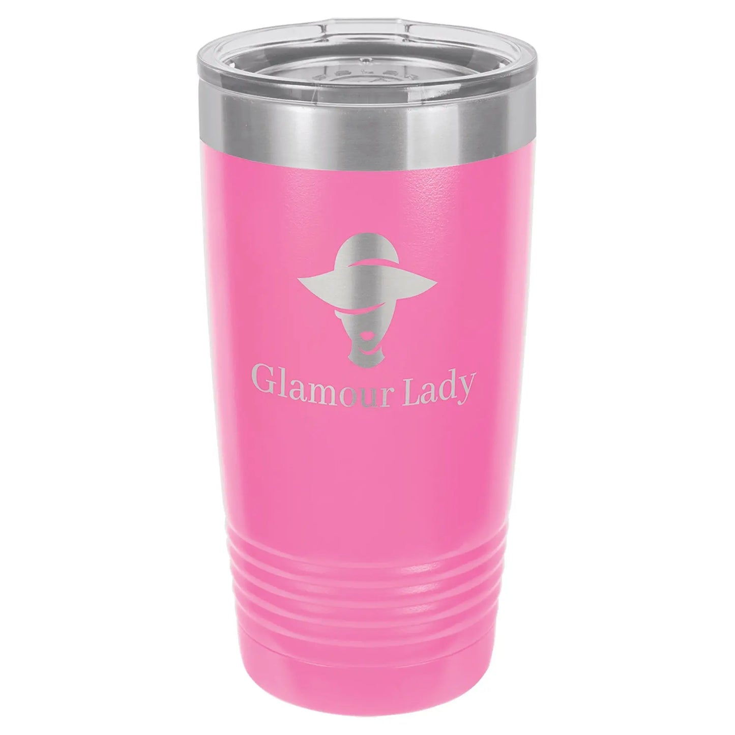 20 oz. Vacuum Insulated Ringneck Tumbler with Clear Lid - Custom - Smalltown Connetchin