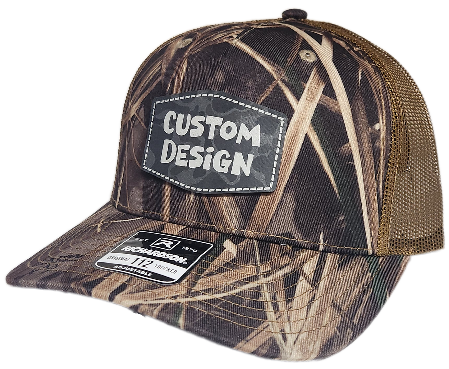 Custom Patch - Richardson 112PFP Printed Five Panel Snapback - REALTREE MAX-7/BUCK