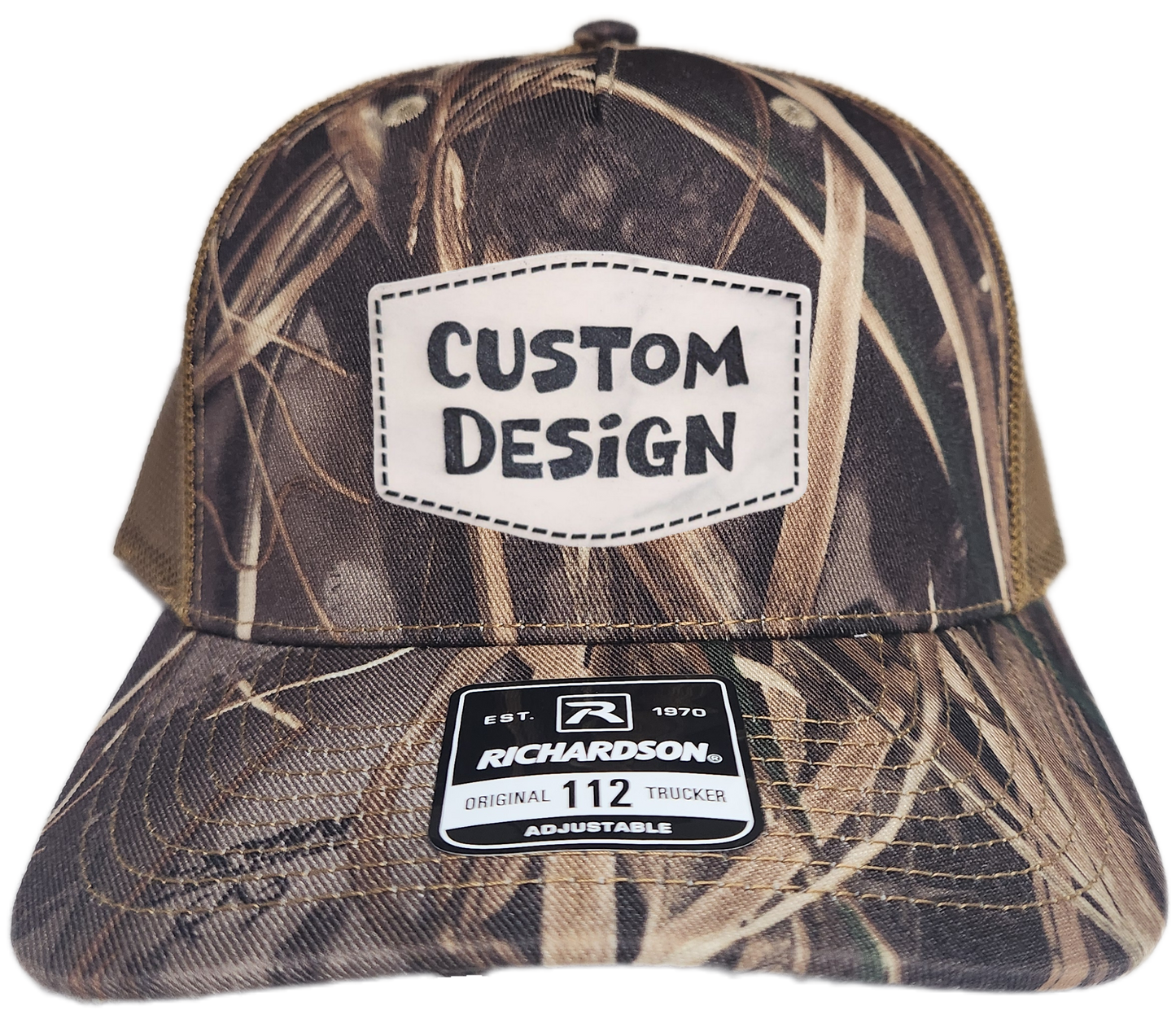 Custom Patch - Richardson 112PFP Printed Five Panel Snapback - REALTREE MAX-7/BUCK