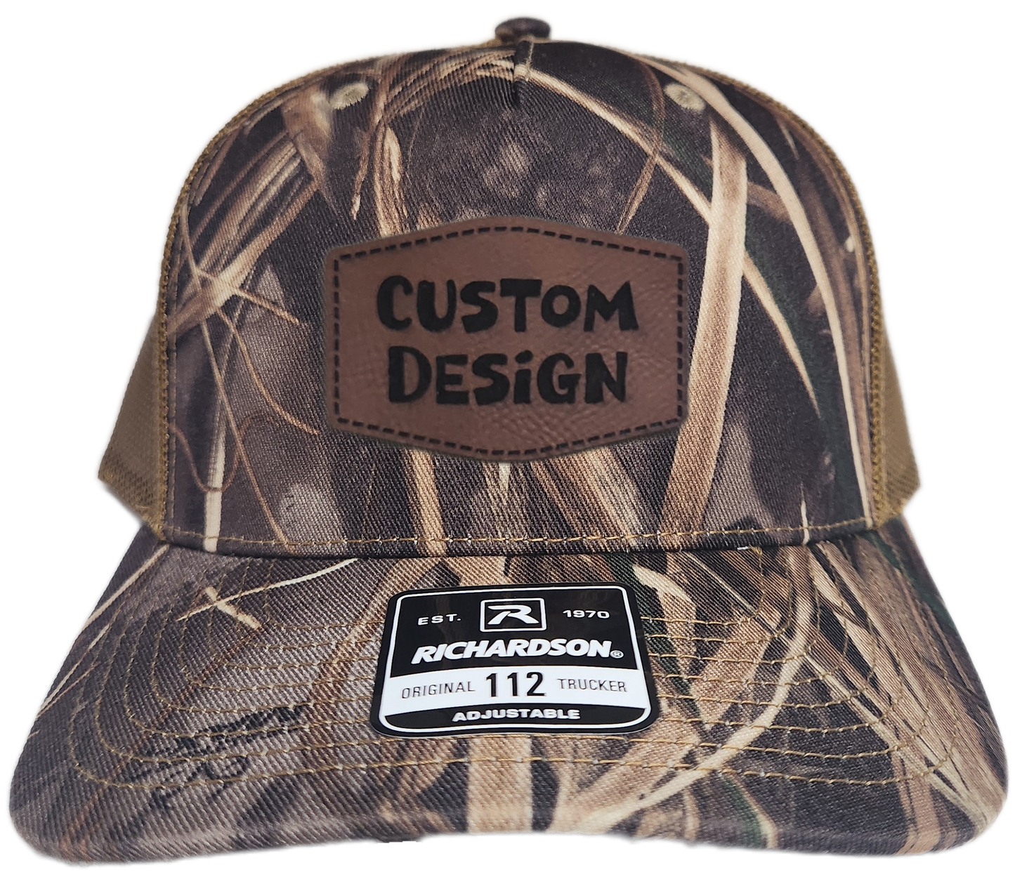 Custom Patch - Richardson 112PFP Printed Five Panel Snapback - REALTREE MAX-7/BUCK