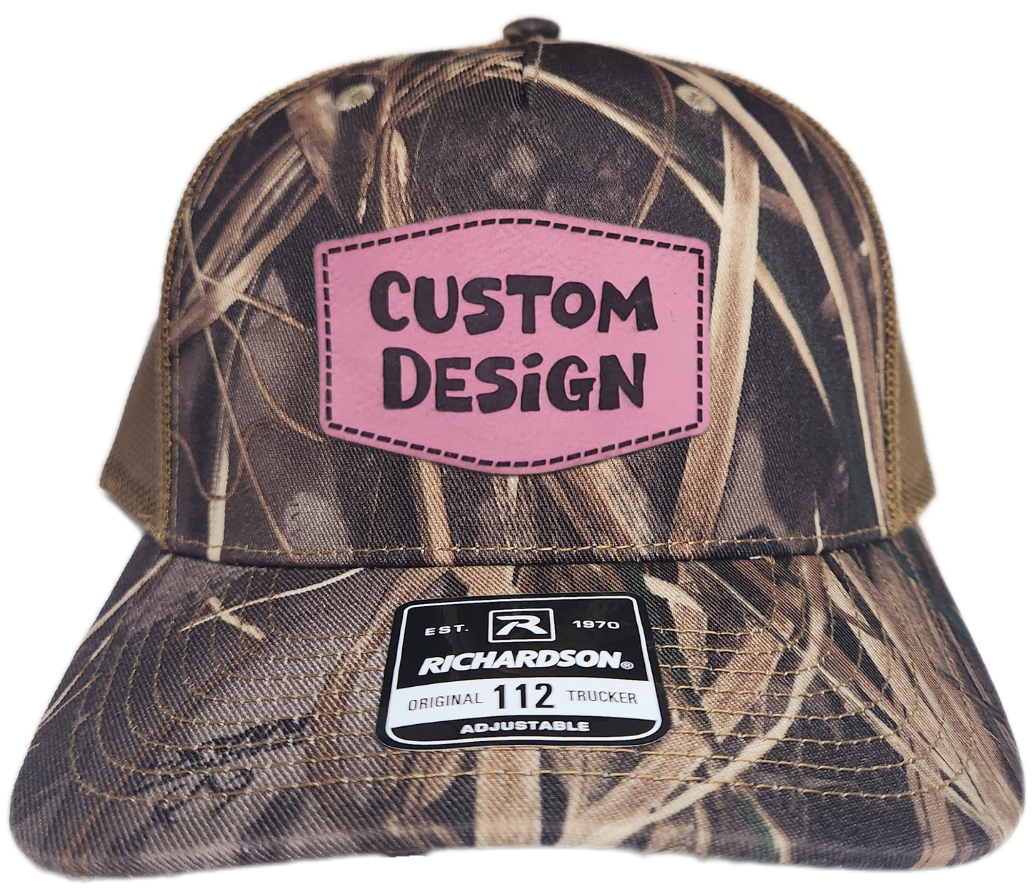 Custom Patch - Richardson 112PFP Printed Five Panel Snapback - REALTREE MAX-7/BUCK