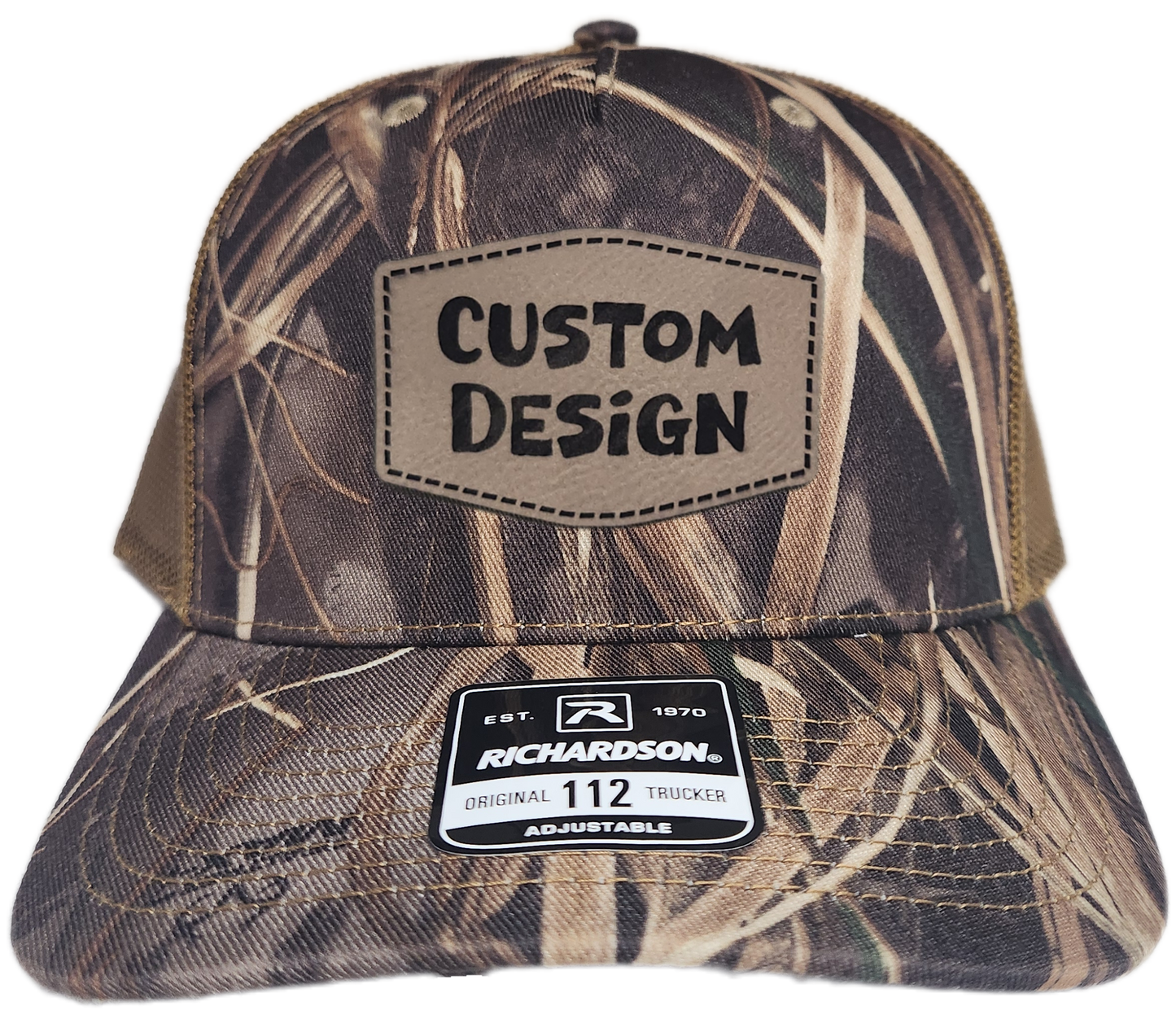 Custom Patch - Richardson 112PFP Printed Five Panel Snapback - REALTREE MAX-7/BUCK