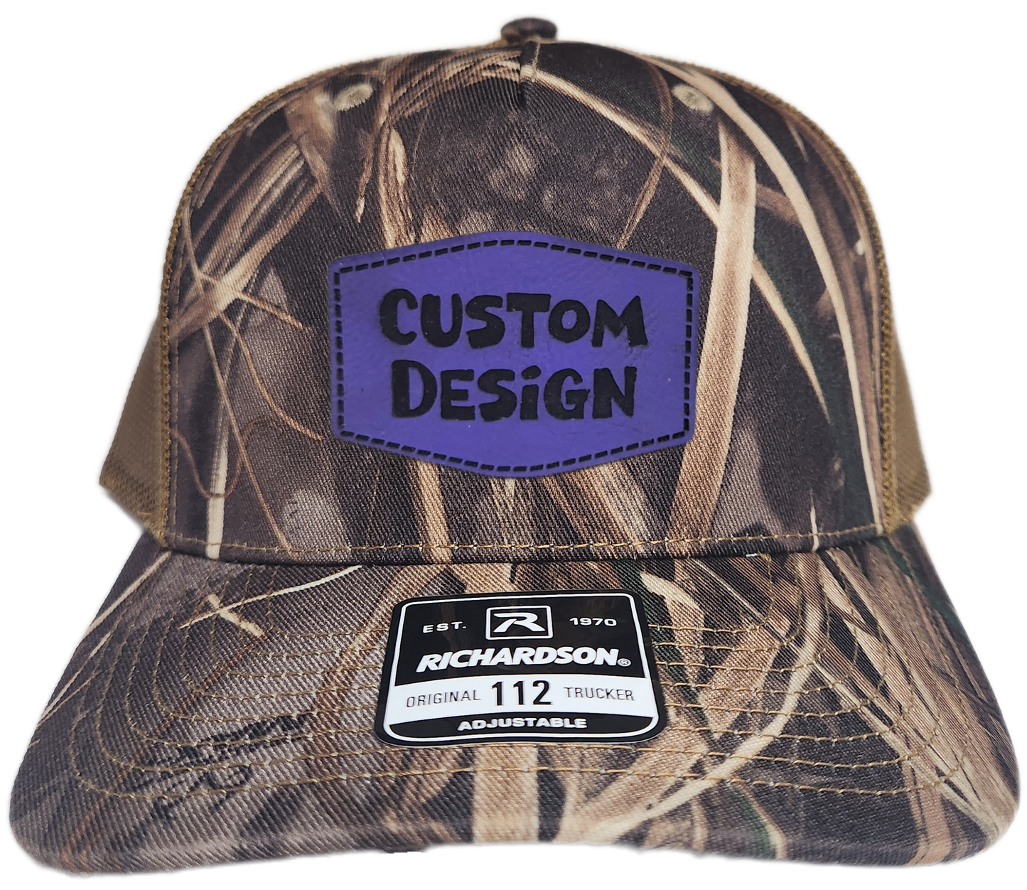 Custom Patch - Richardson 112PFP Printed Five Panel Snapback - REALTREE MAX-7/BUCK
