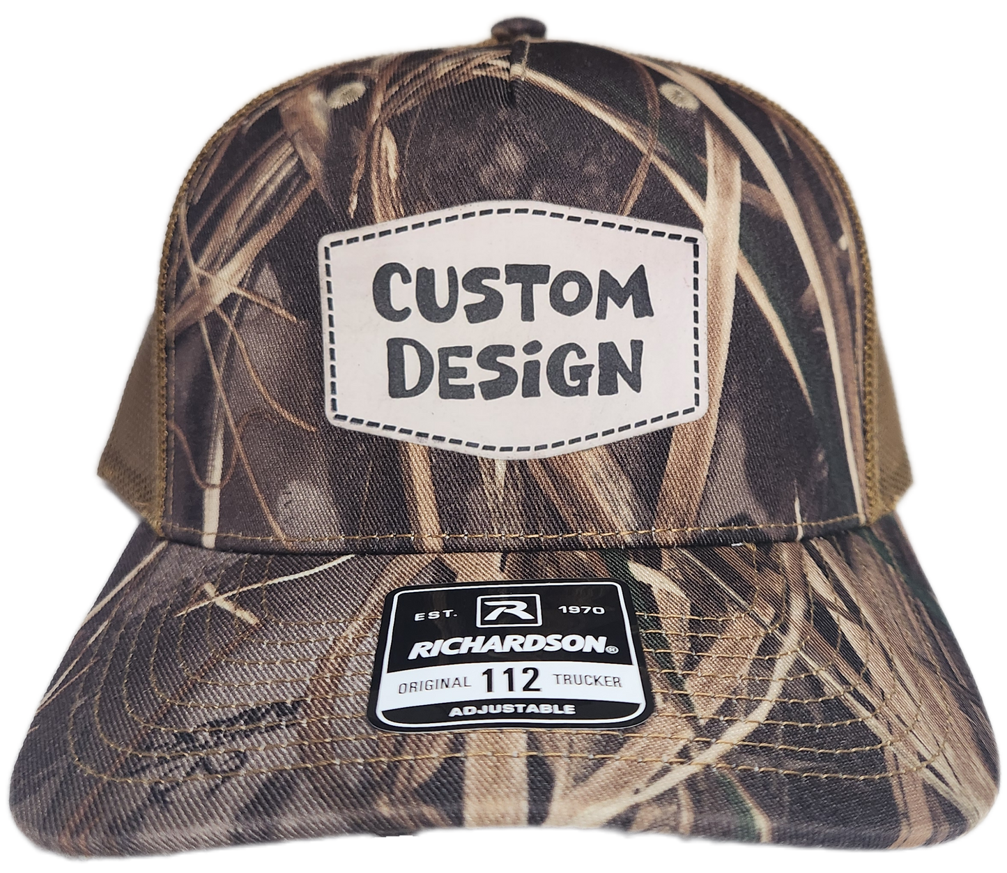 Custom Patch - Richardson 112PFP Printed Five Panel Snapback - REALTREE MAX-7/BUCK