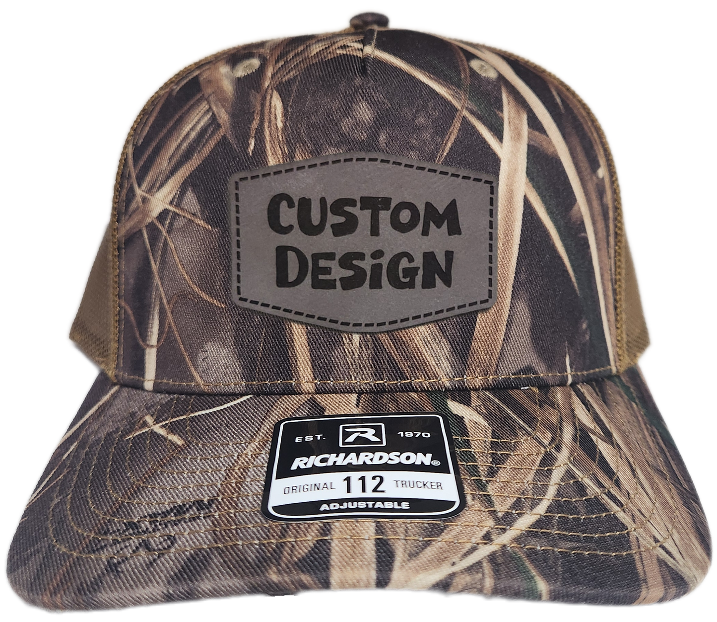 Custom Patch - Richardson 112PFP Printed Five Panel Snapback - REALTREE MAX-7/BUCK
