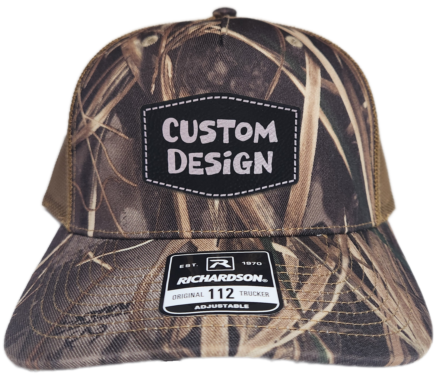 Custom Patch - Richardson 112PFP Printed Five Panel Snapback - REALTREE MAX-7/BUCK