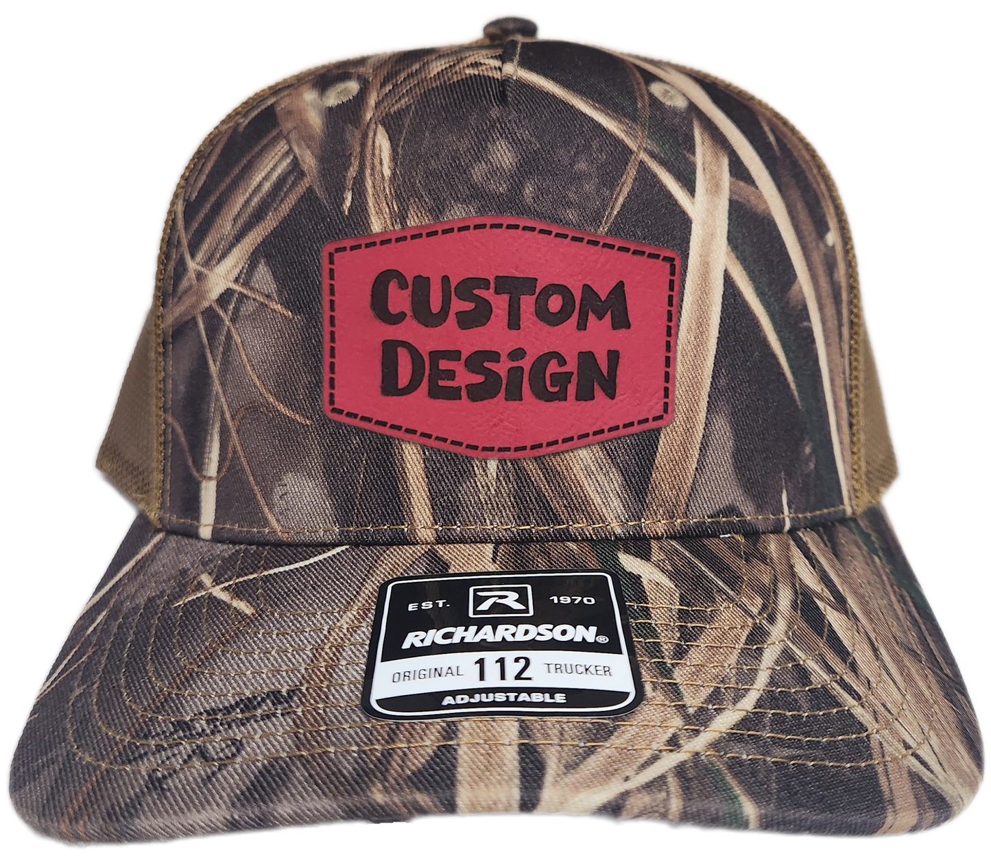 Custom Patch - Richardson 112PFP Printed Five Panel Snapback - REALTREE MAX-7/BUCK