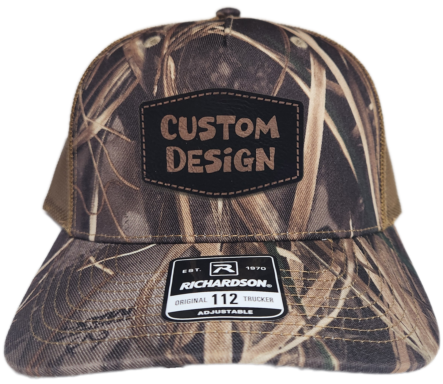 Custom Patch - Richardson 112PFP Printed Five Panel Snapback - REALTREE MAX-7/BUCK