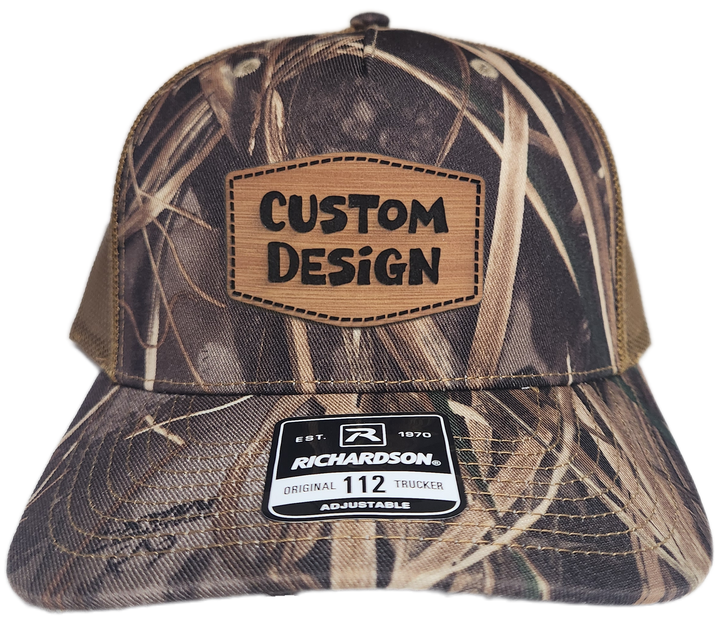 Custom Patch - Richardson 112PFP Printed Five Panel Snapback - REALTREE MAX-7/BUCK