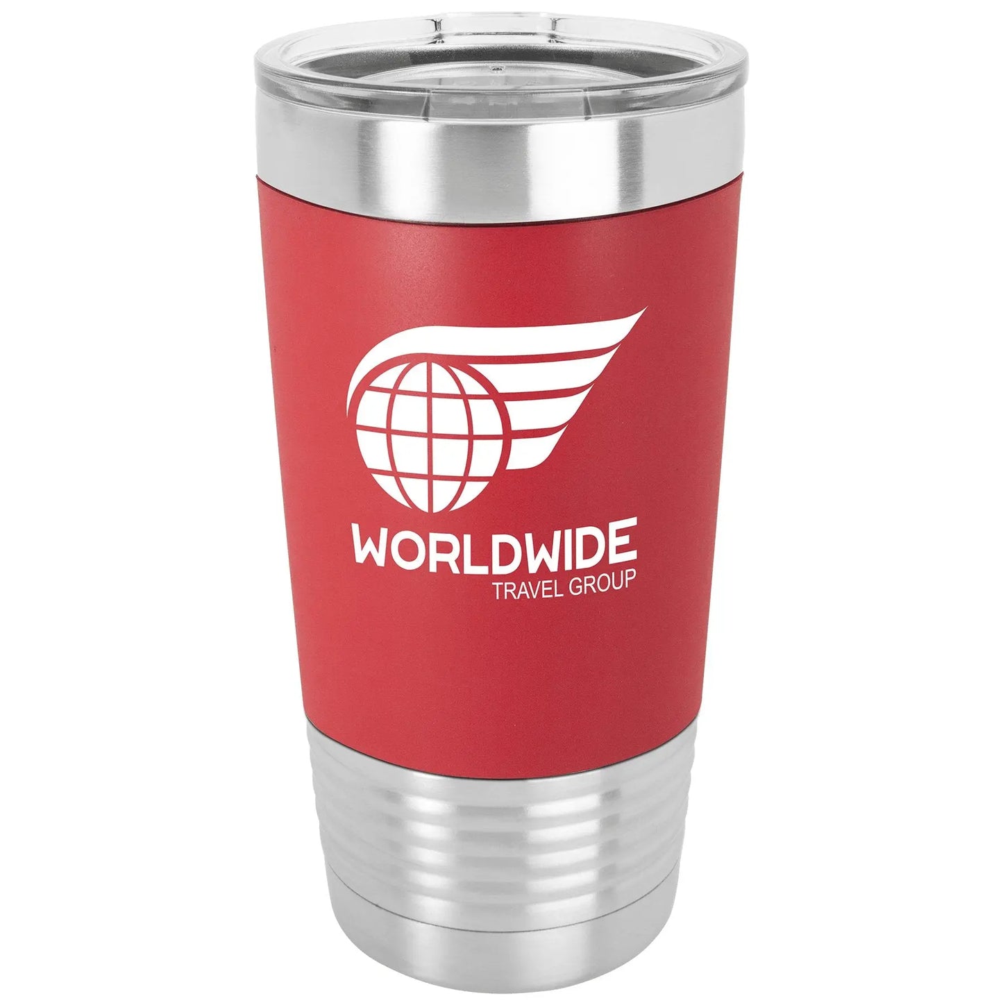 20oz Tumbler with Silicone Grip and Clear Lid - Custom - Smalltown Connetchin