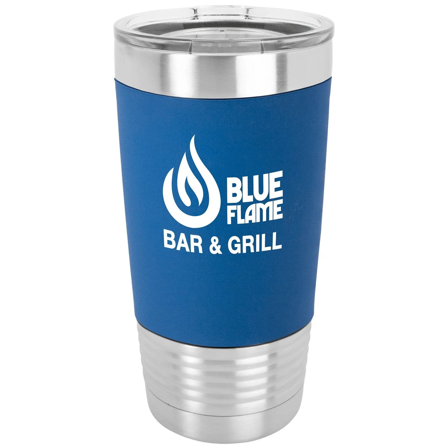 20oz Tumbler with Silicone Grip and Clear Lid - Custom - Smalltown Connetchin