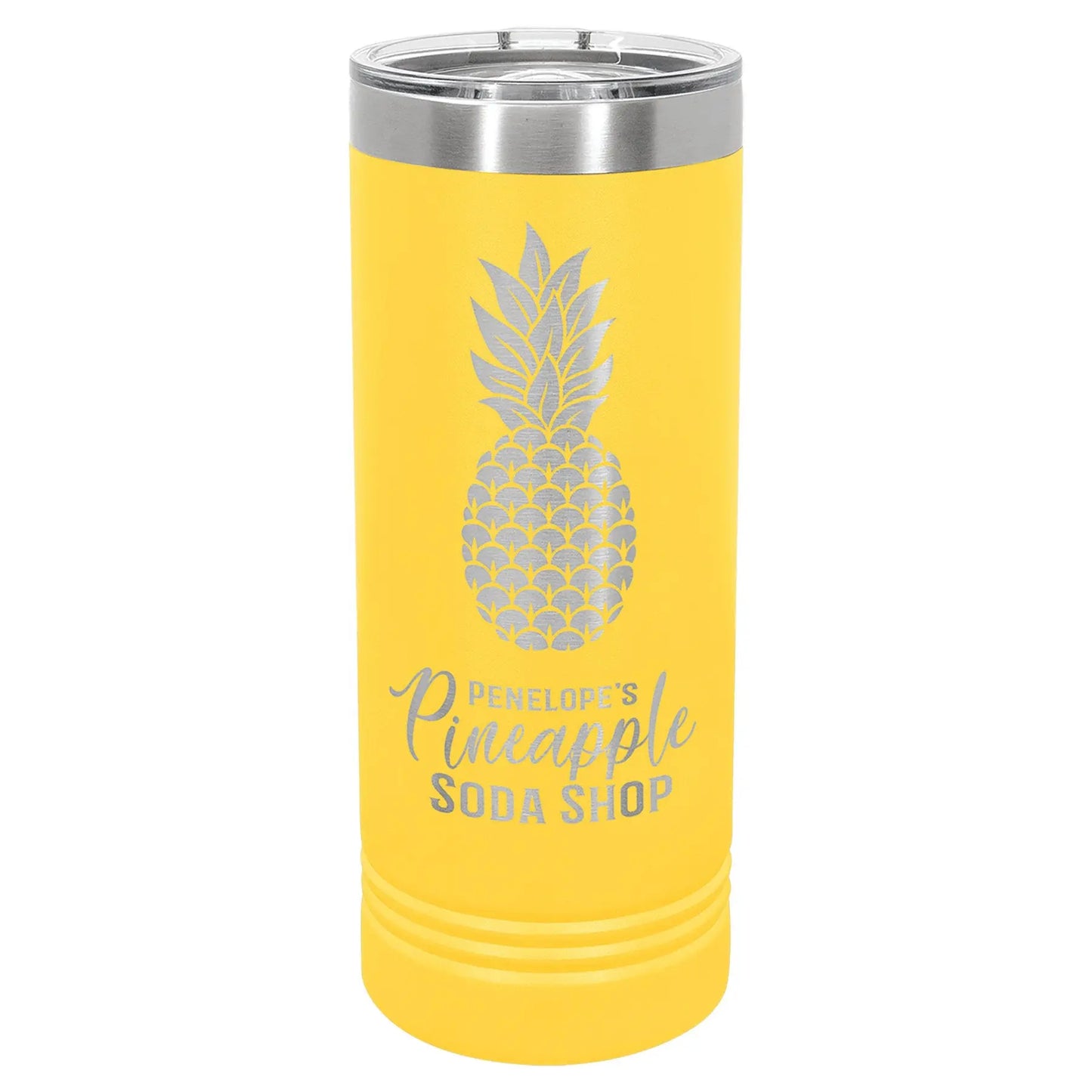 22 oz. Skinny Tumbler with Slider Lid - Custom - Smalltown Connetchin