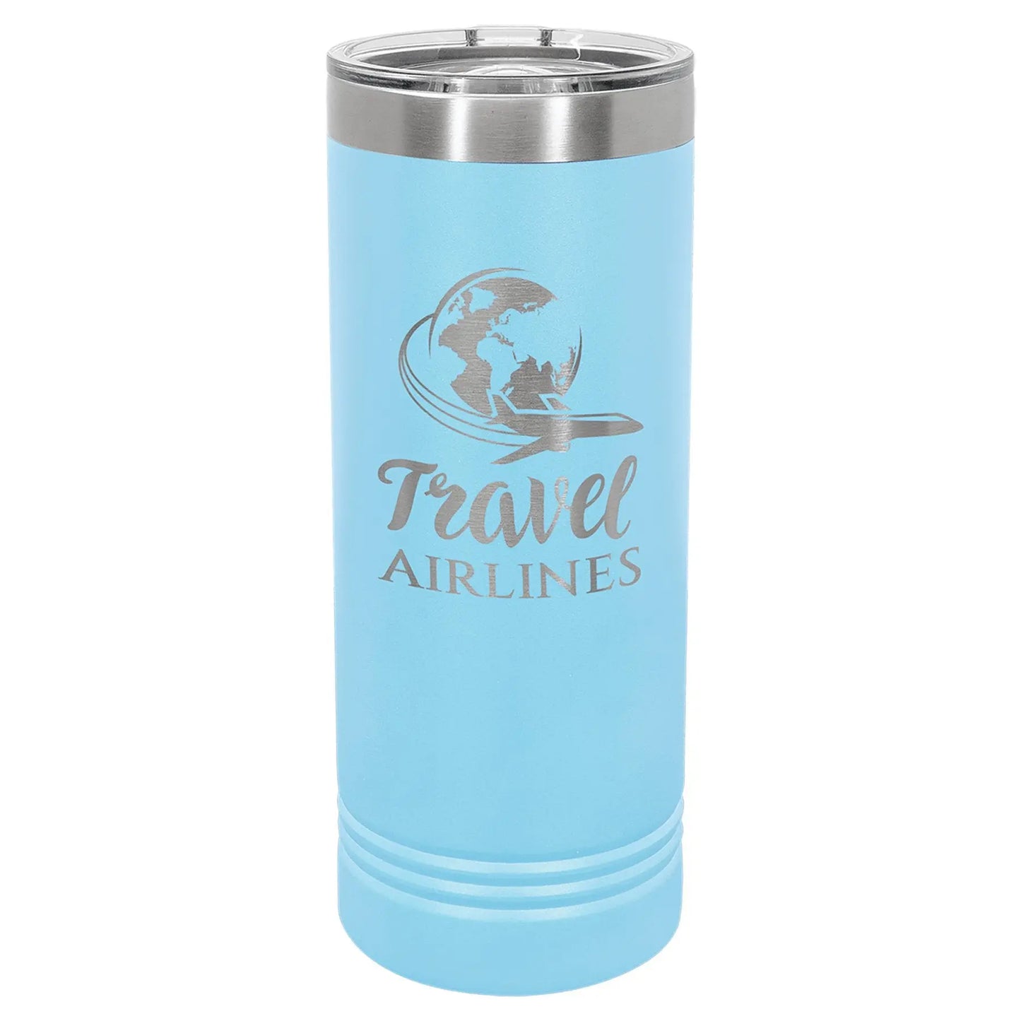 22 oz. Skinny Tumbler with Slider Lid - Custom - Smalltown Connetchin