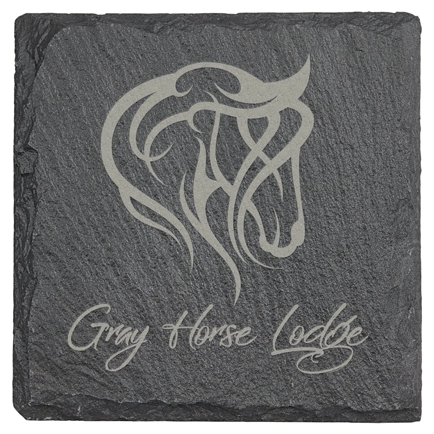 4" Slate Coaster (one piece or set) - Smalltown Connetchin
