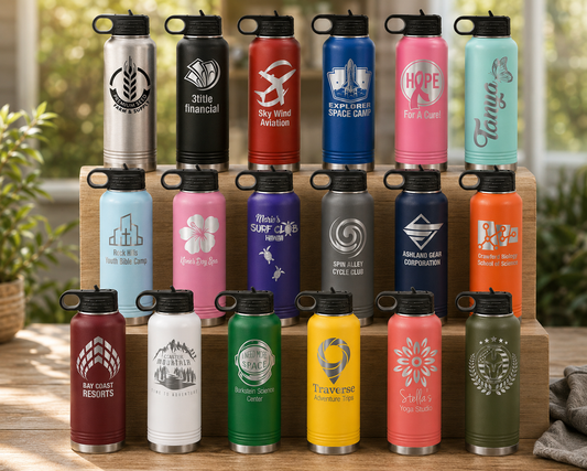 40 oz. Stainless Steel Bottle - Customized - Smalltown Connetchin