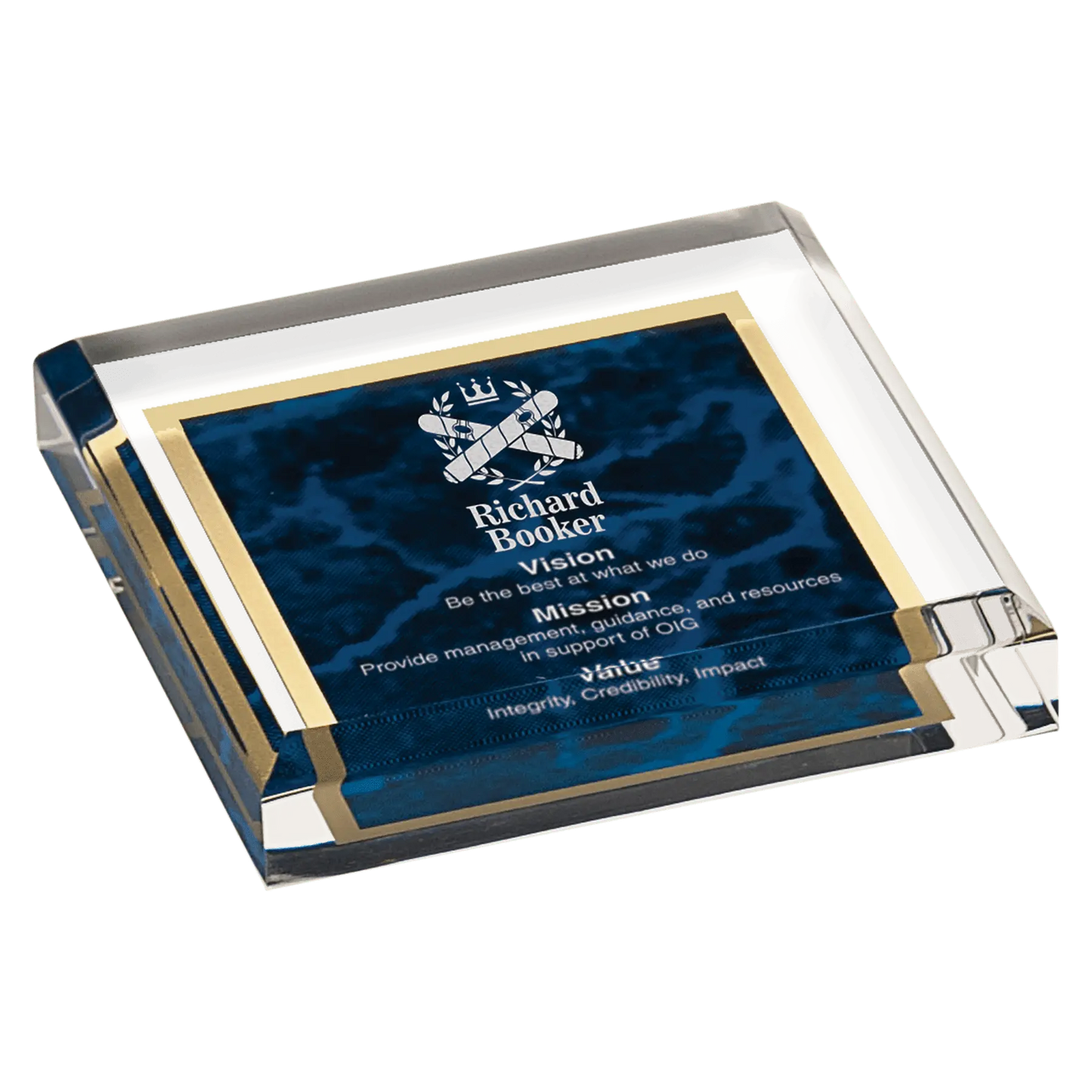 Paperweight - Acrylic JDS