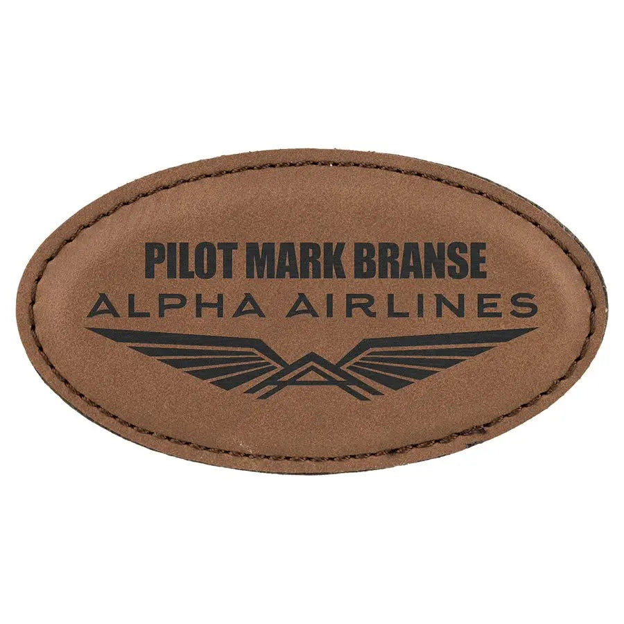 Leatherette Badge Blank with Magnet - Custom JDS