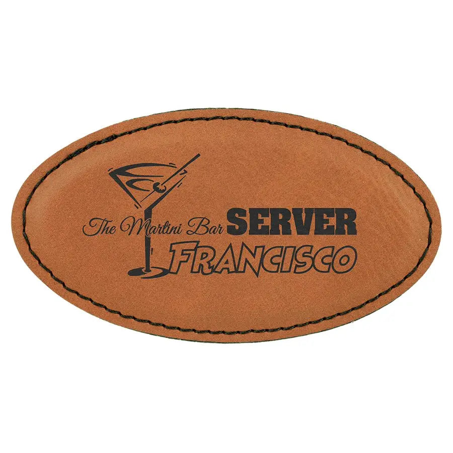 Leatherette Badge Blank with Magnet - Custom JDS