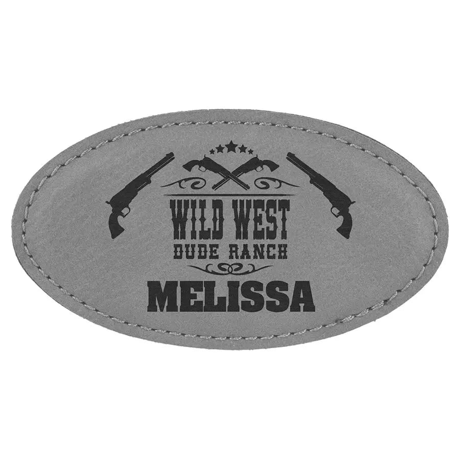 Leatherette Badge Blank with Magnet - Custom JDS