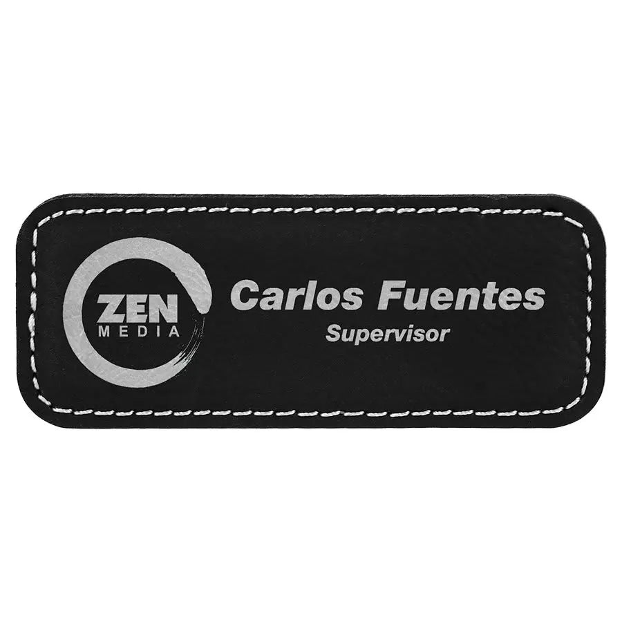 Leatherette Badge Blank with Magnet - Custom JDS
