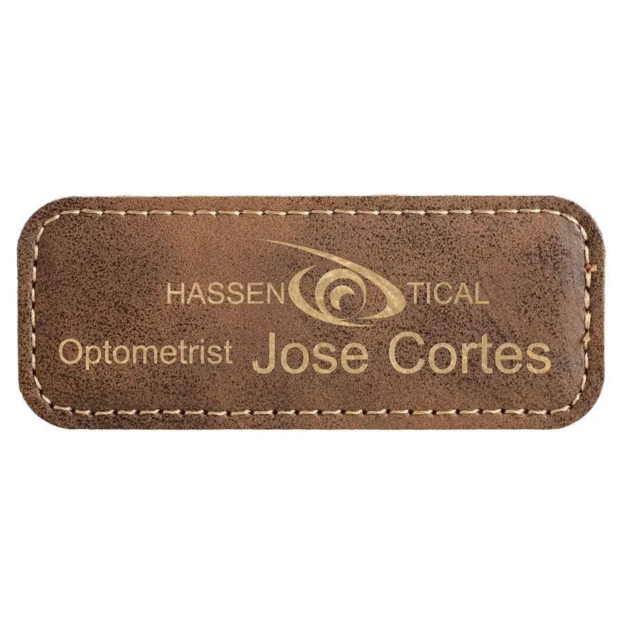 Leatherette Badge Blank with Magnet - Custom JDS