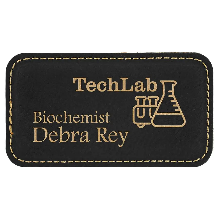 Leatherette Badge Blank with Magnet - Custom JDS