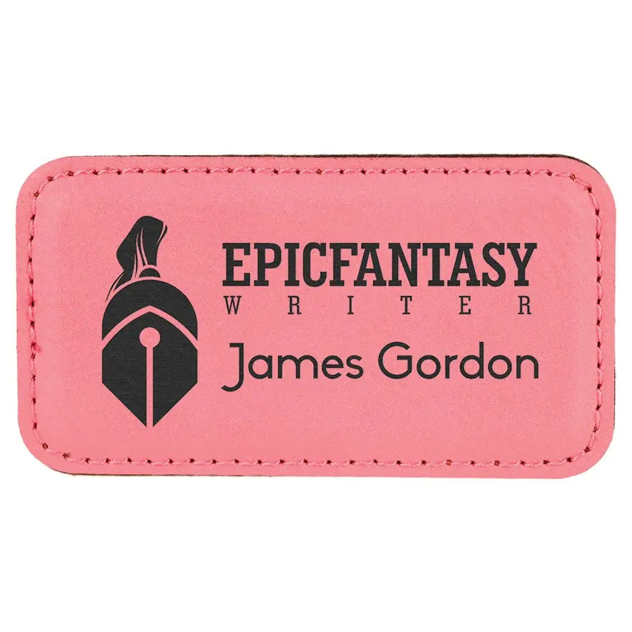 Leatherette Badge Blank with Magnet - Custom JDS