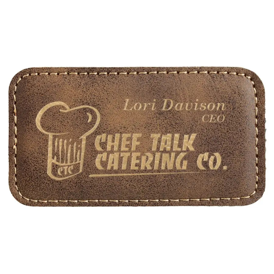 Leatherette Badge Blank with Magnet - Custom JDS