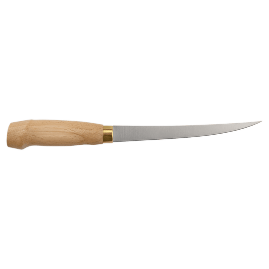 Bison River 7-inch fillet knife with wood handle and stainless steel blade
