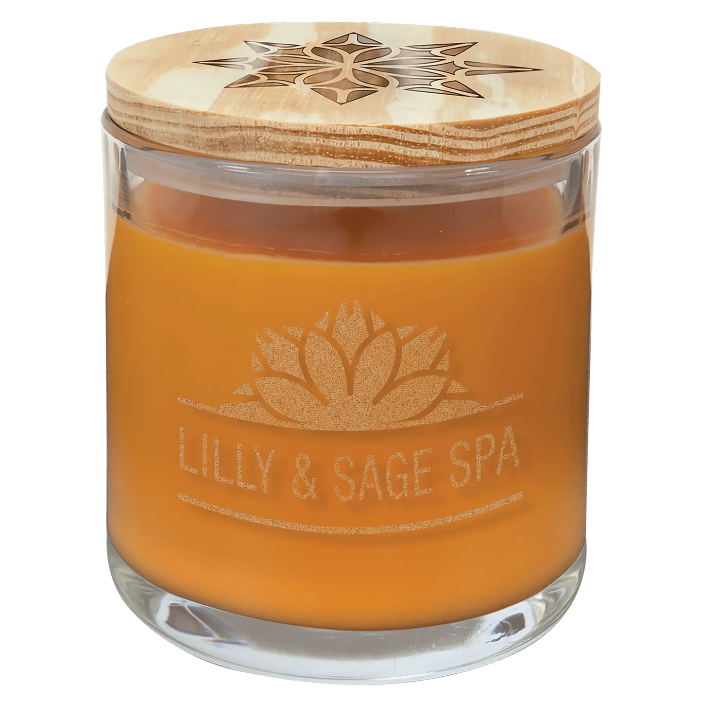 Candle in a Jar with Wood Lid - 14 oz. - Custom JDS Industries
