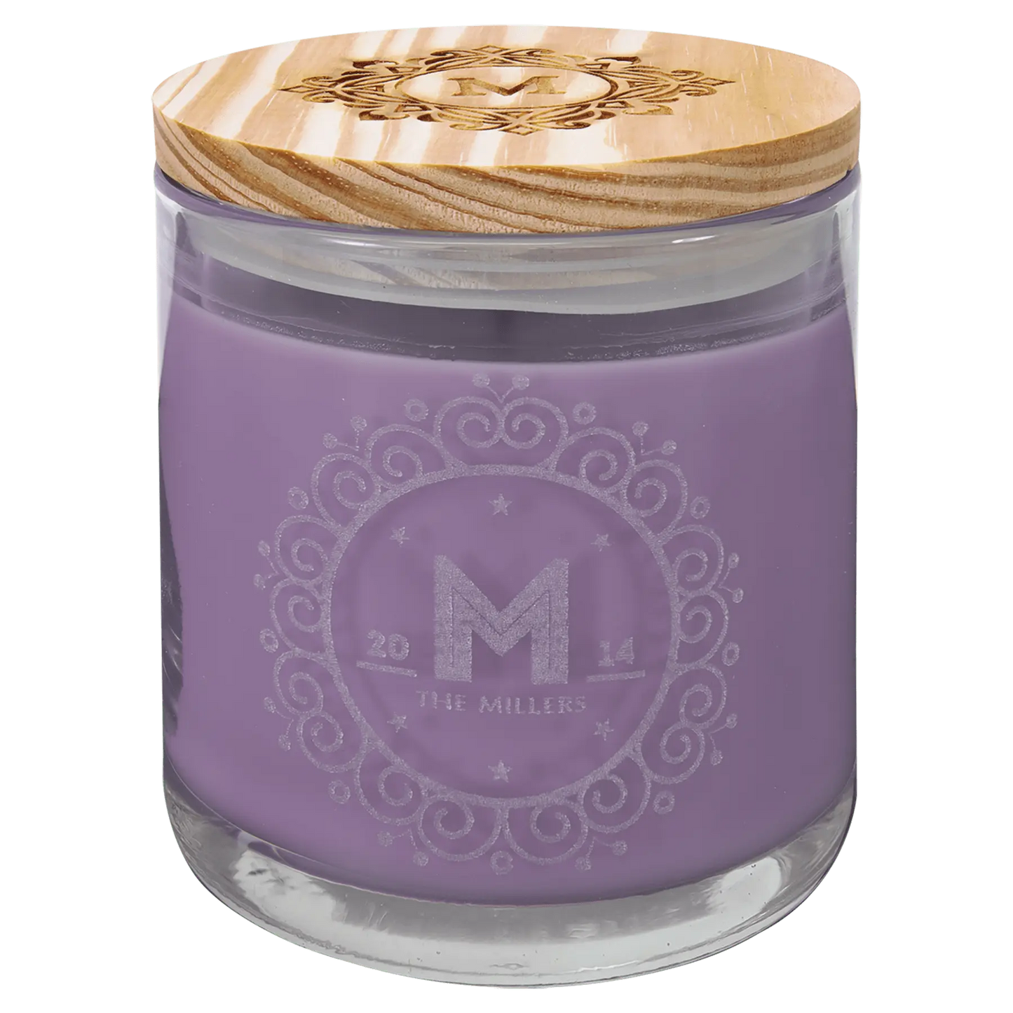 Candle in a Jar with Wood Lid - 14 oz. - Custom JDS Industries
