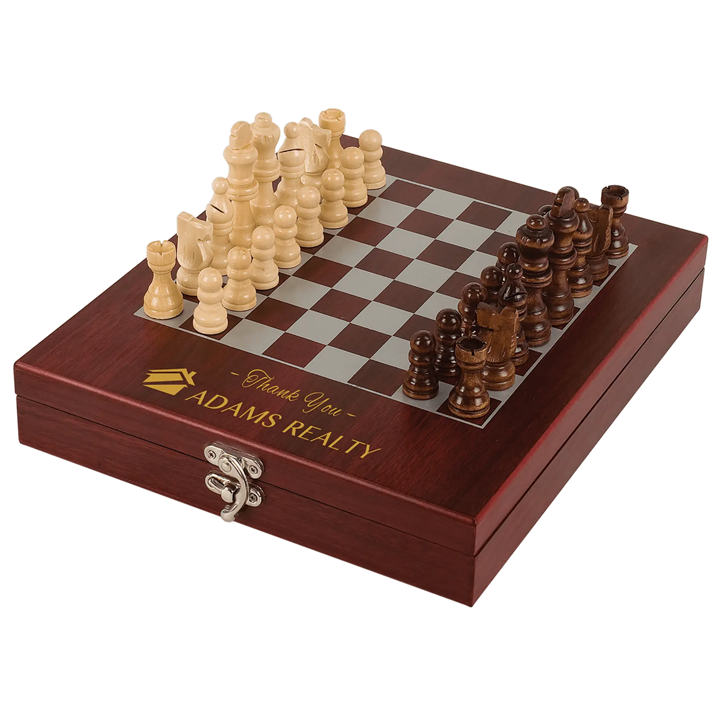 Rosewood Finish Chess Set - Custom JDS