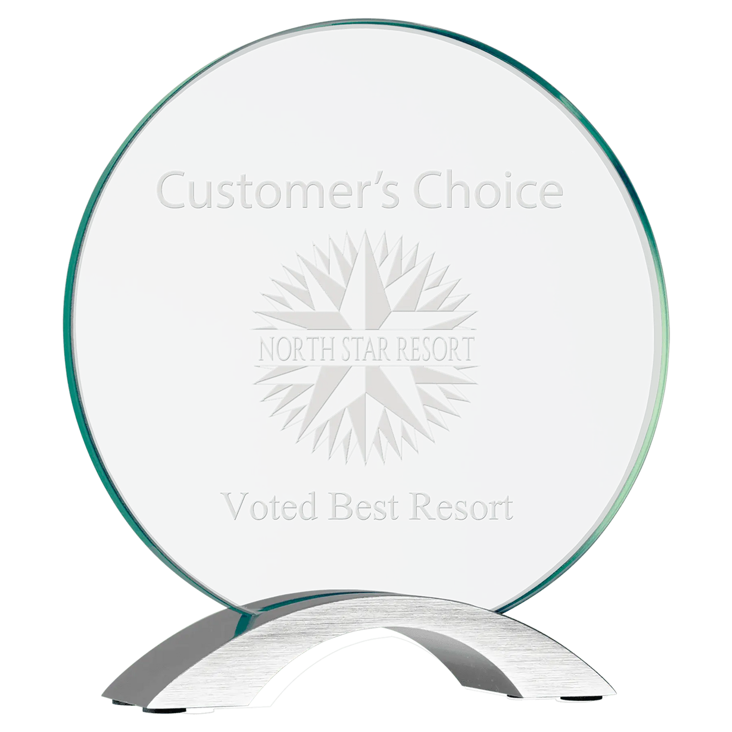 Cosmic Glass Award with Silver Base - Custom JDS