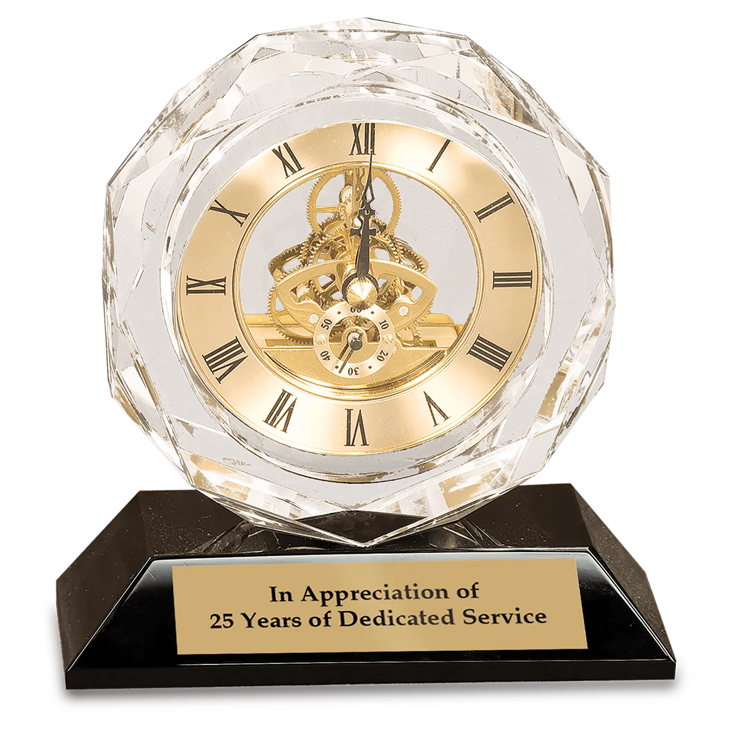 Clear Crystal with Clock JDS