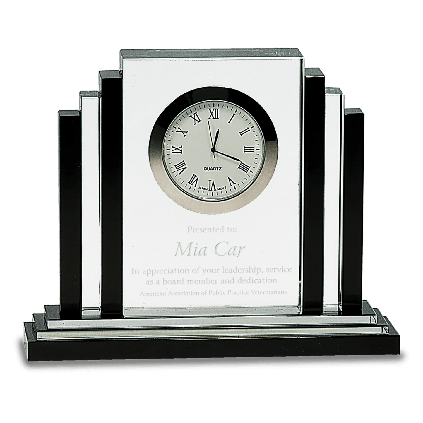 Clear Crystal with Clock JDS