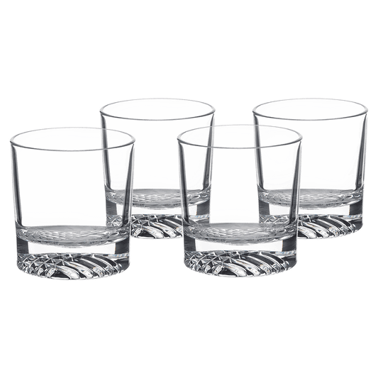 Blank round rocks glasses, set of four