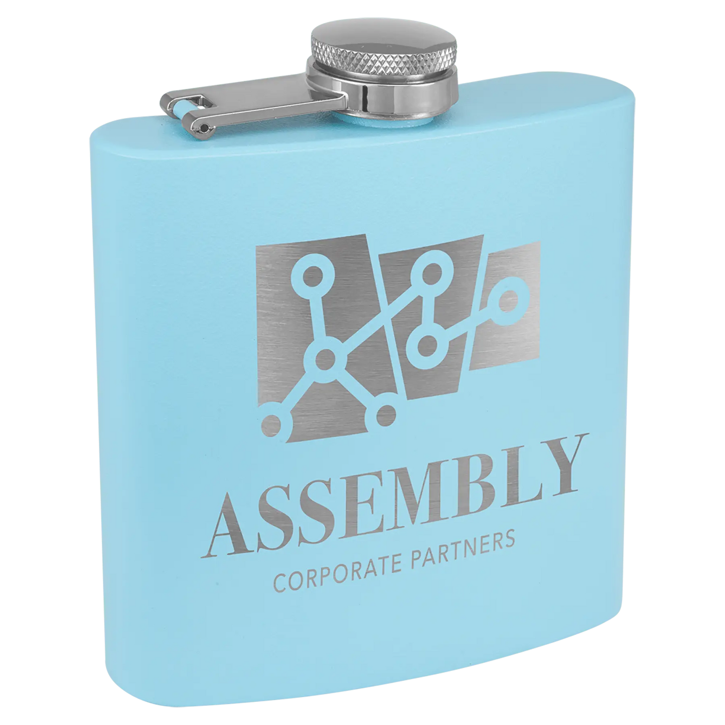 Powder Coated Stainless Steel Flask 6 oz. JDS