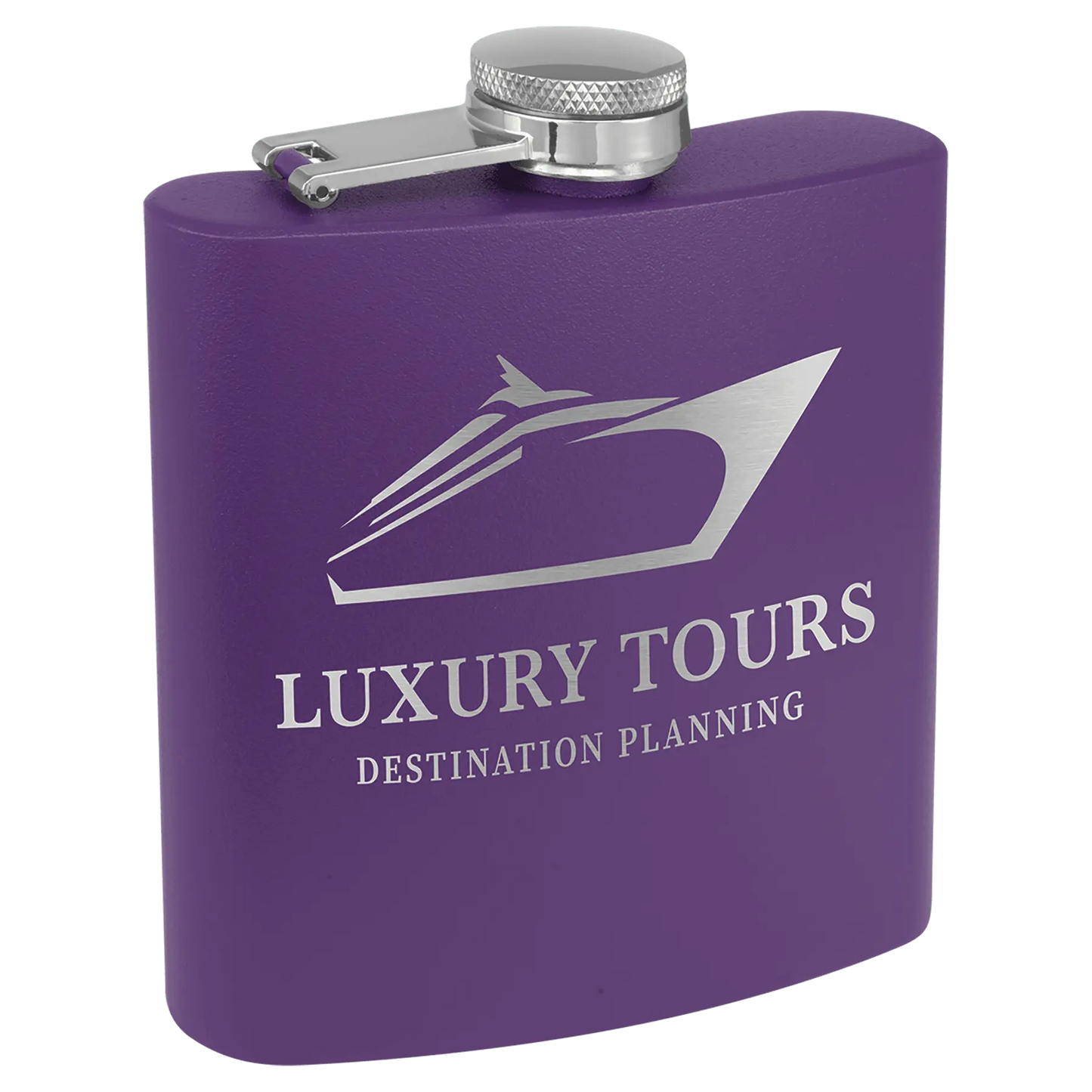 Powder Coated Stainless Steel Flask 6 oz. JDS