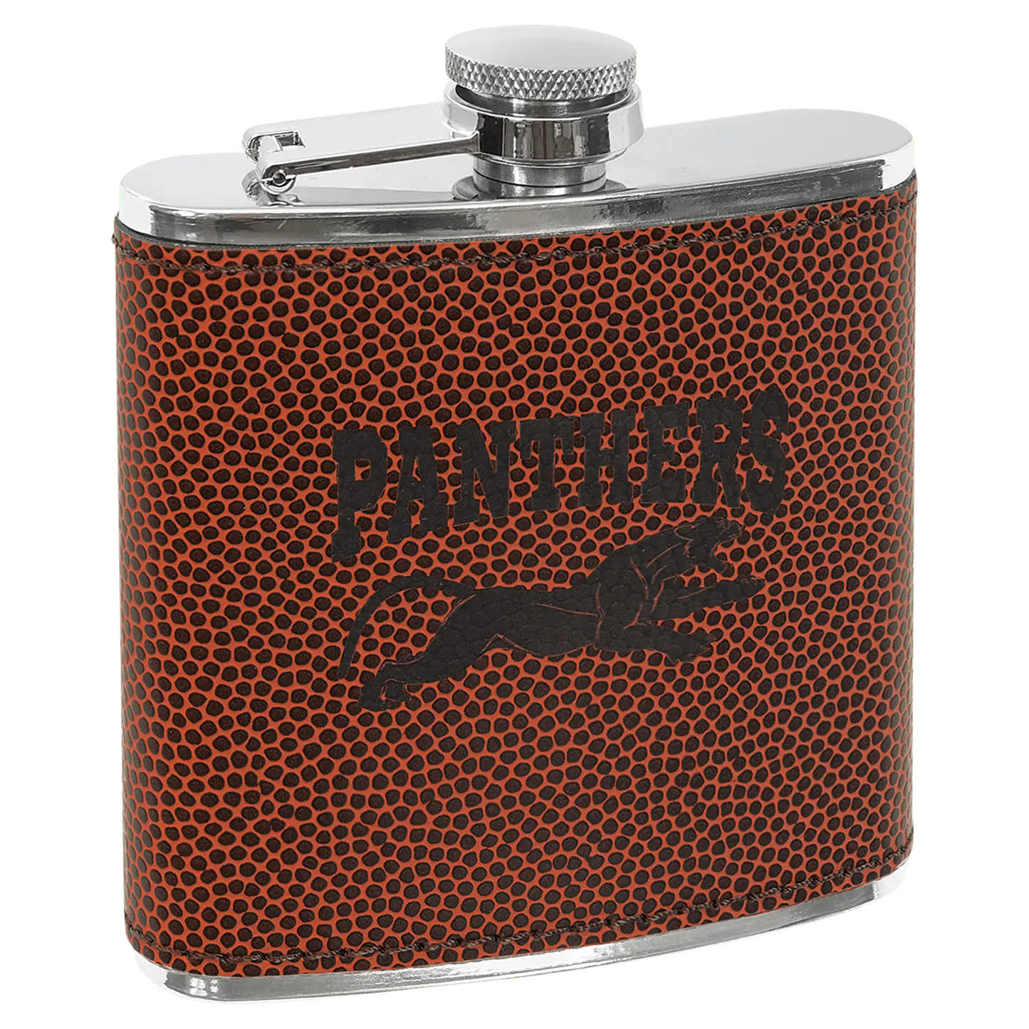 Leatherette Stainless Steel Flask 6 oz. - Custom JDS
